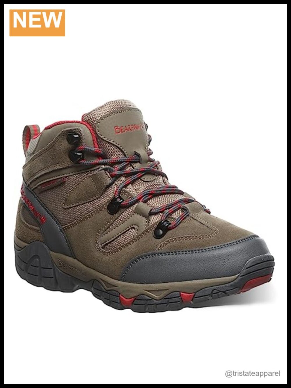 Women's Waterproof Hiking Bootie Suede Leather Lace-Up Memory Foam